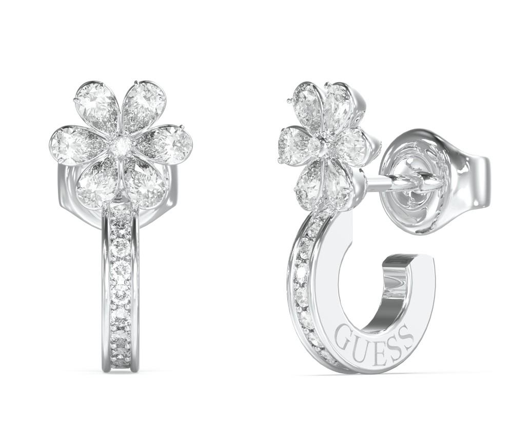  GUESS STEEL Σκουλαρίκια από Ανοξείδωτο ατσάλι Silver JUBE05110JWRHT/U 2025