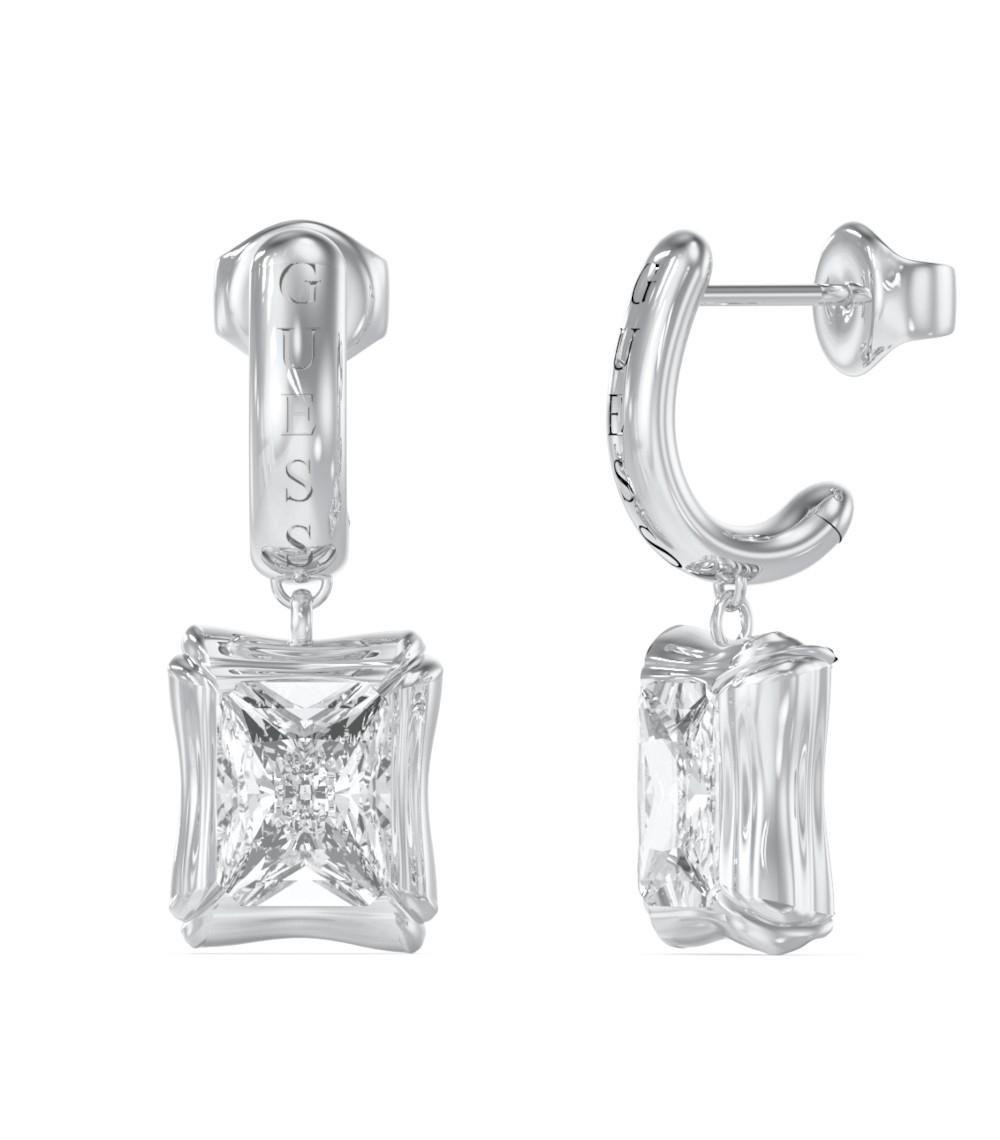  GUESS STEEL Σκουλαρίκια από Ανοξείδωτο ατσάλι Silver JUBE05172JWRHT/U 2025