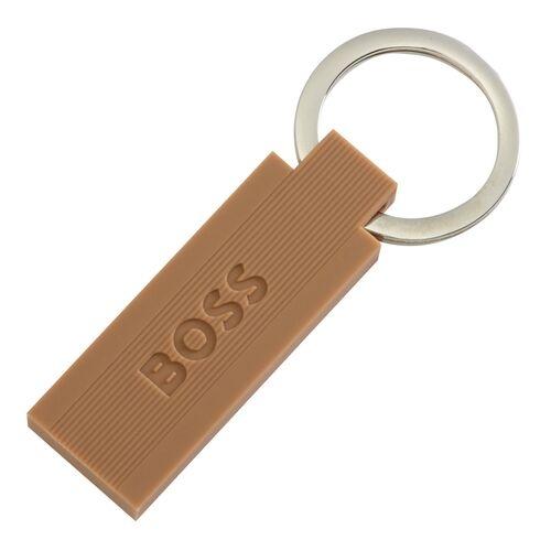Boss Accessories BOSS Μπρελόκ από ανοξείδωτο ατσάλι & καουτσούκ Camel HAK421X