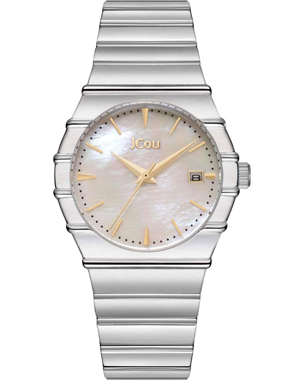  JCOU Chante - JU19075-1, Silver case with Stainless Steel Bracelet 2025