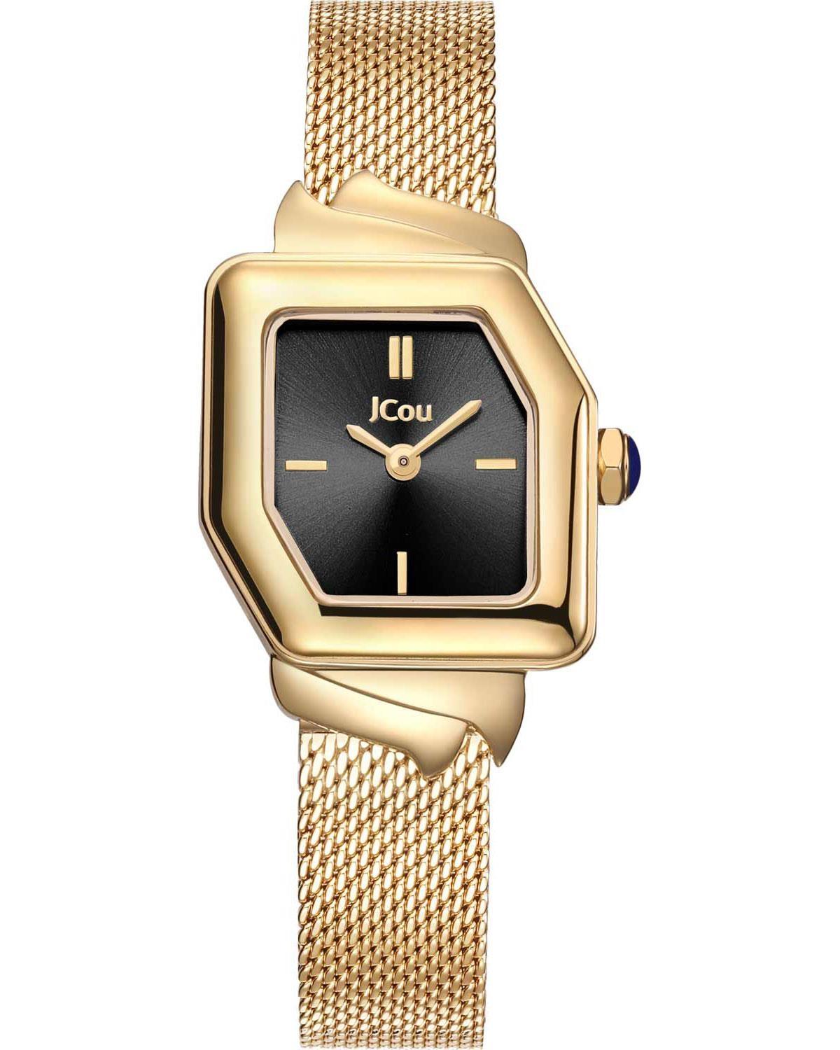  JCOU Frida Crystals - JU19076-3, Gold case with Stainless Steel Bracelet 2025