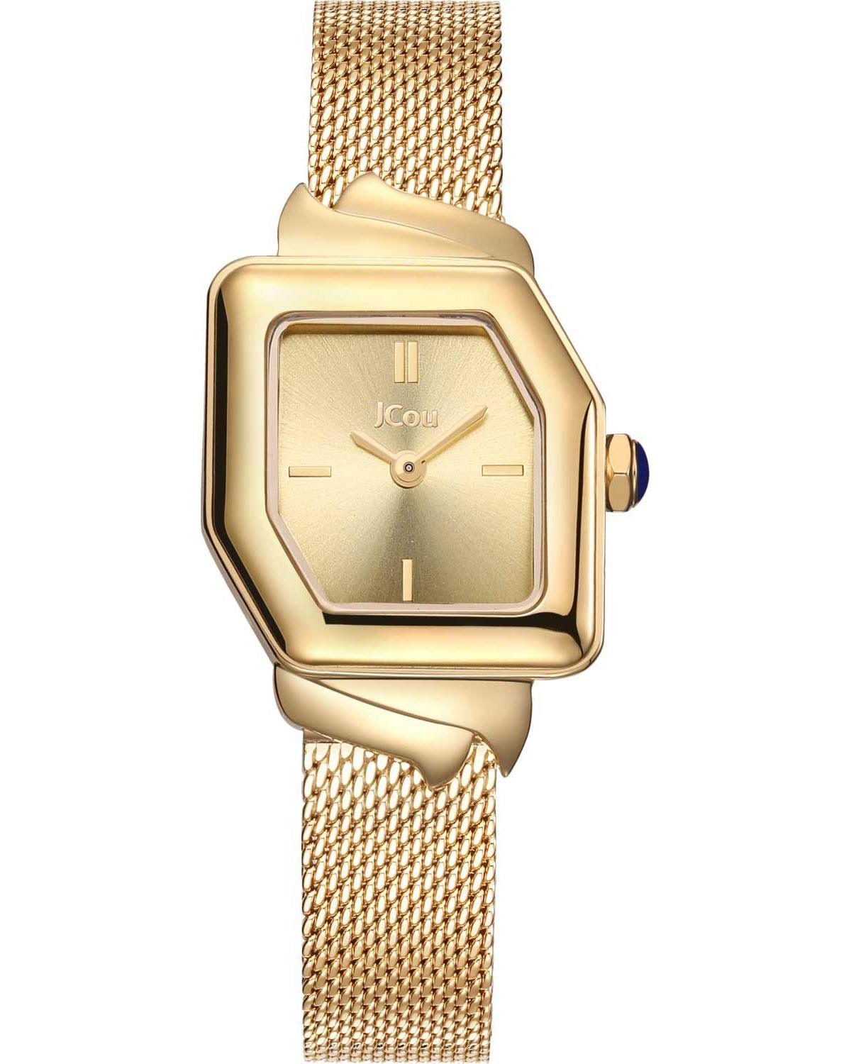  JCOU Frida Crystals - JU19076-4, Gold case with Stainless Steel Bracelet 2025