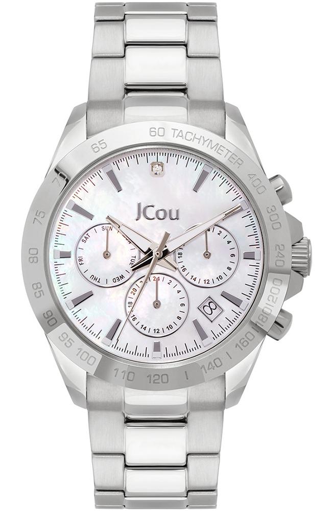  JCOU Meduse Multifunction - JU19062-1, Silver case with Stainless Steel Bracelet 2025