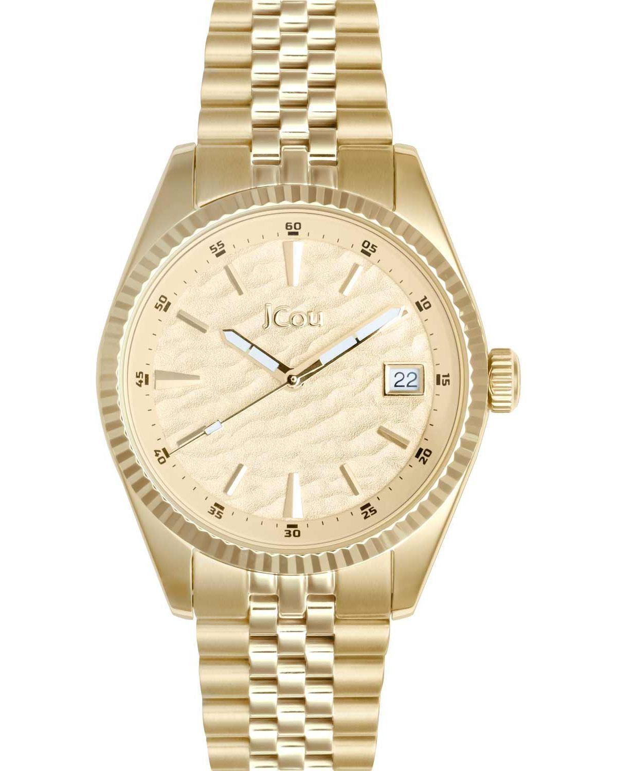  JCOU Queen's Land - JU19071-4, Gold case with Stainless Steel Bracelet 2025