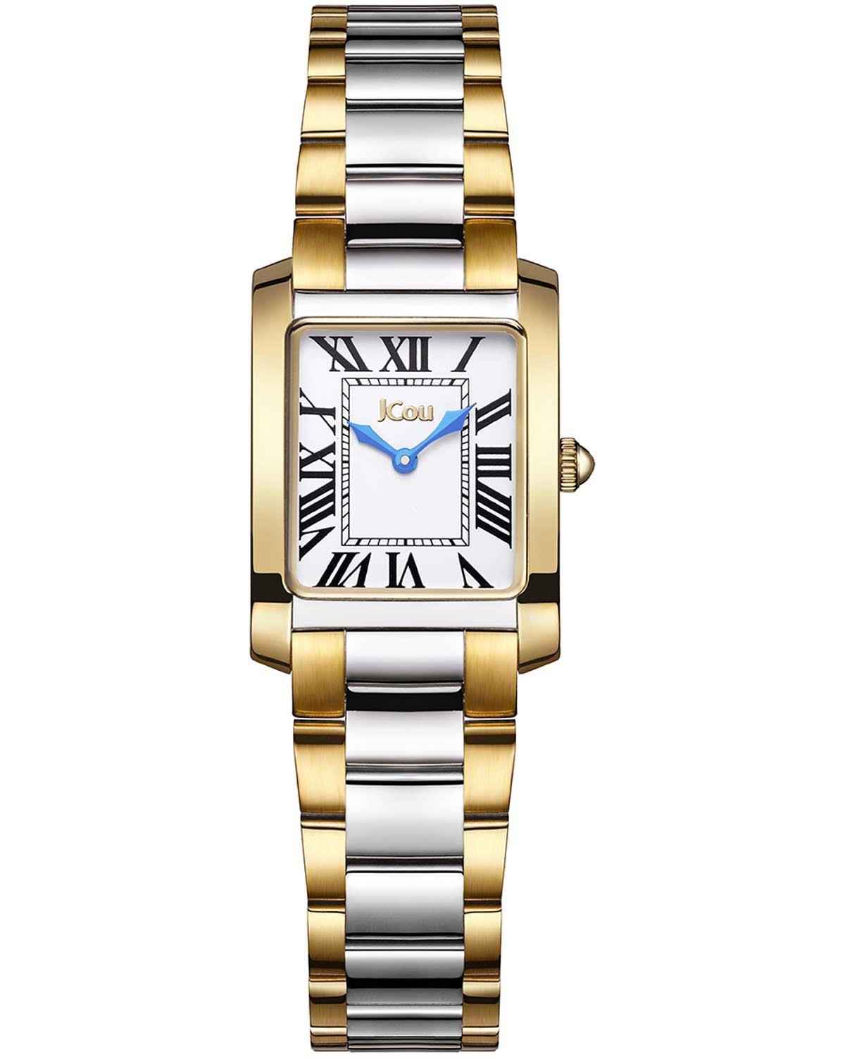  JCOU Sierra - JU19080-2, Gold case with Stainless Steel Bracelet 2025