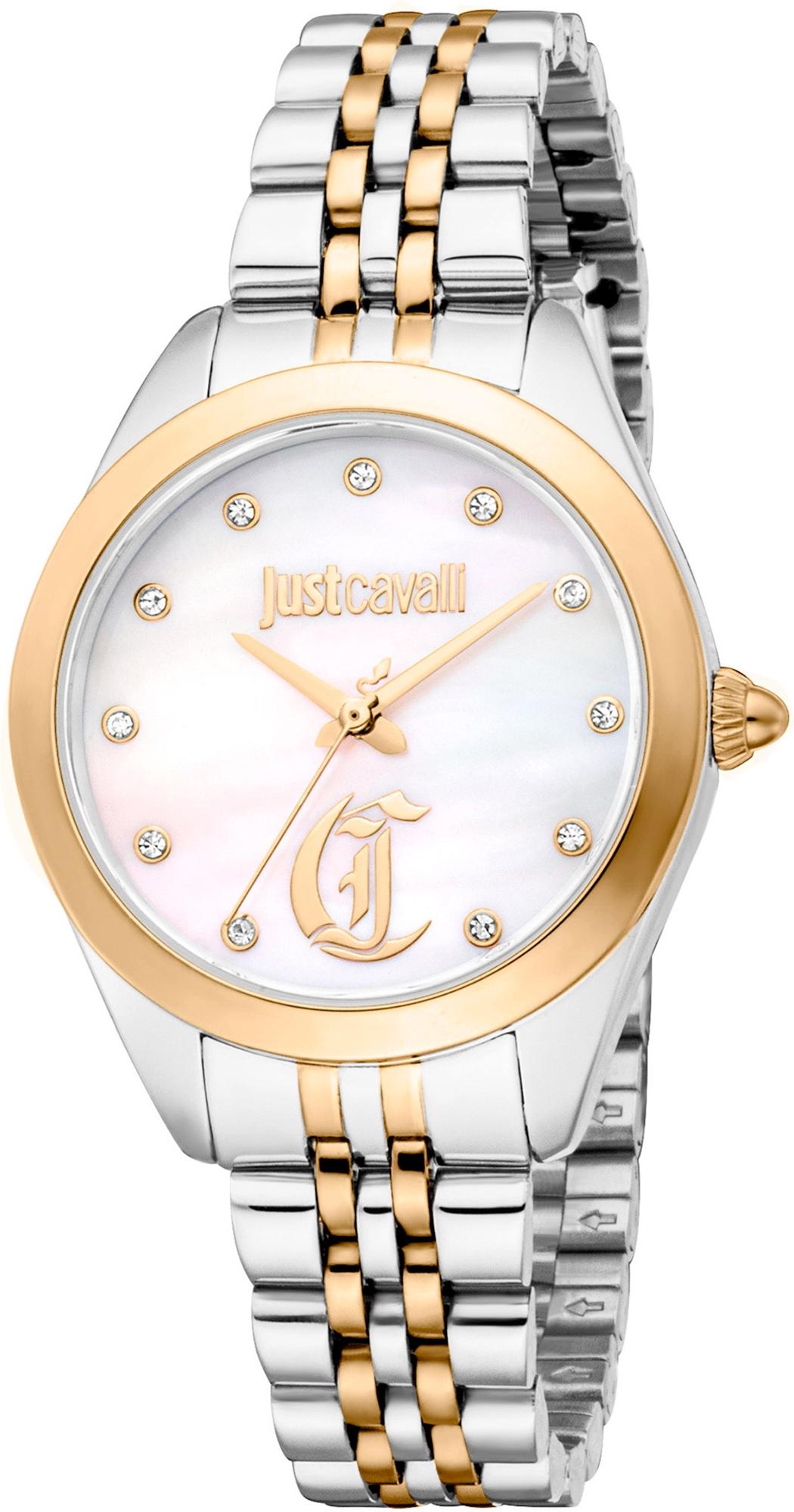  JUST CAVALLI Glam Chic Crystals - JC1L309M0075, Silver case with Stainless Steel Bracelet 2025
