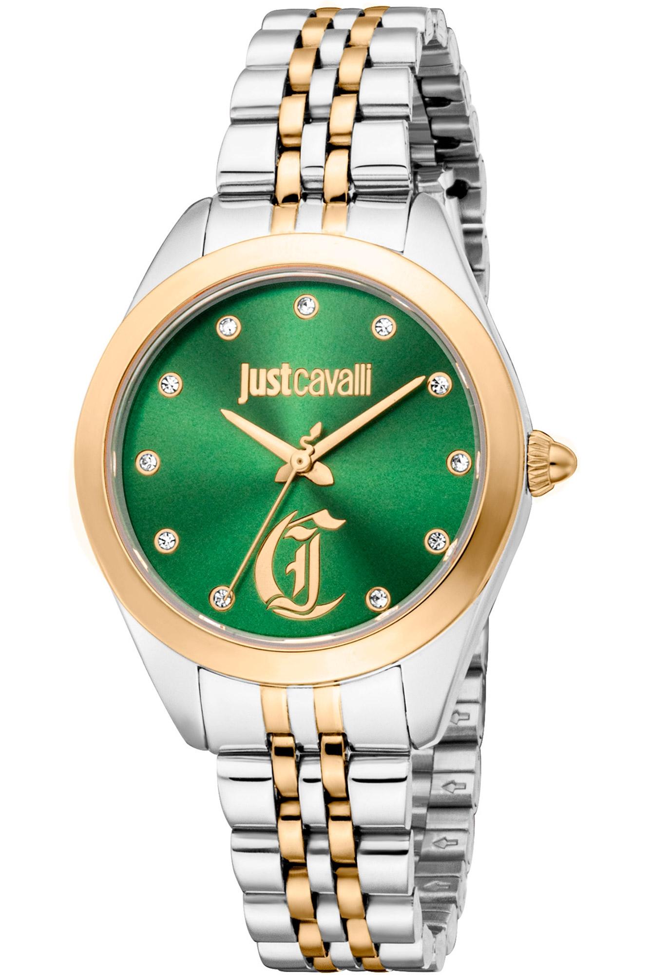  JUST CAVALLI Glam Chic Crystals - JC1L309M0085, Silver case with Stainless Steel Bracelet 2025