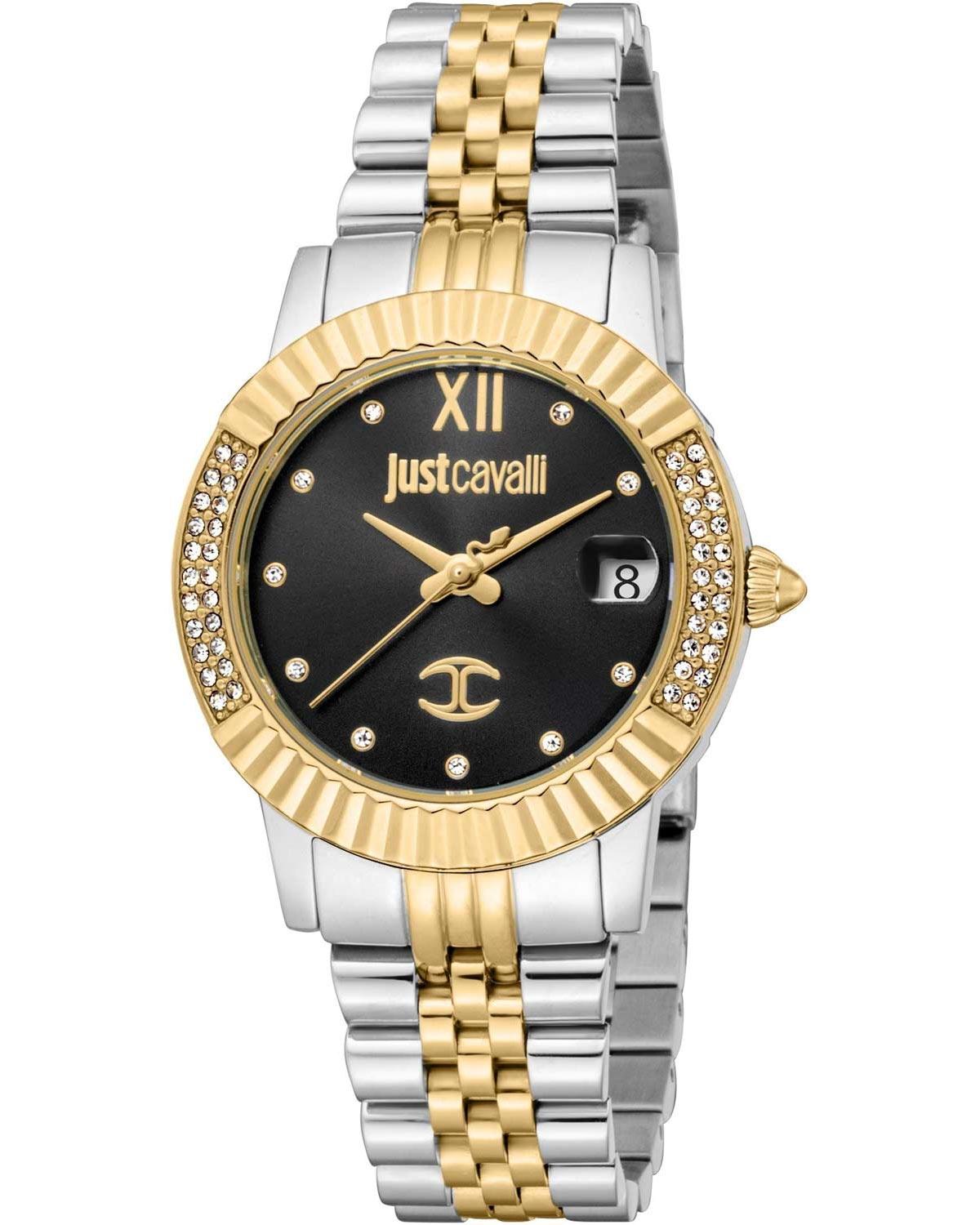 JUST CAVALLI Glam Crystals - JC1L199M0065, Gold case with Stainless Steel Bracelet