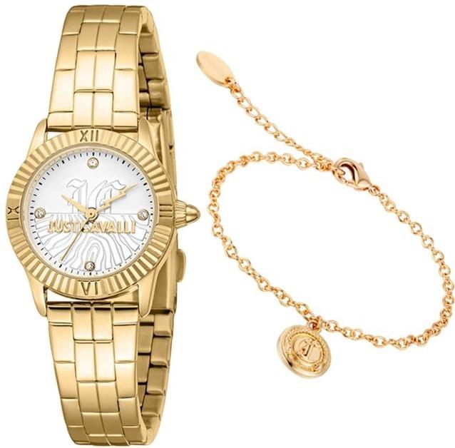  JUST CAVALLI Raffinata Mini Gift Set - JC1L328M0055, Gold case with Stainless Steel Bracelet 2025