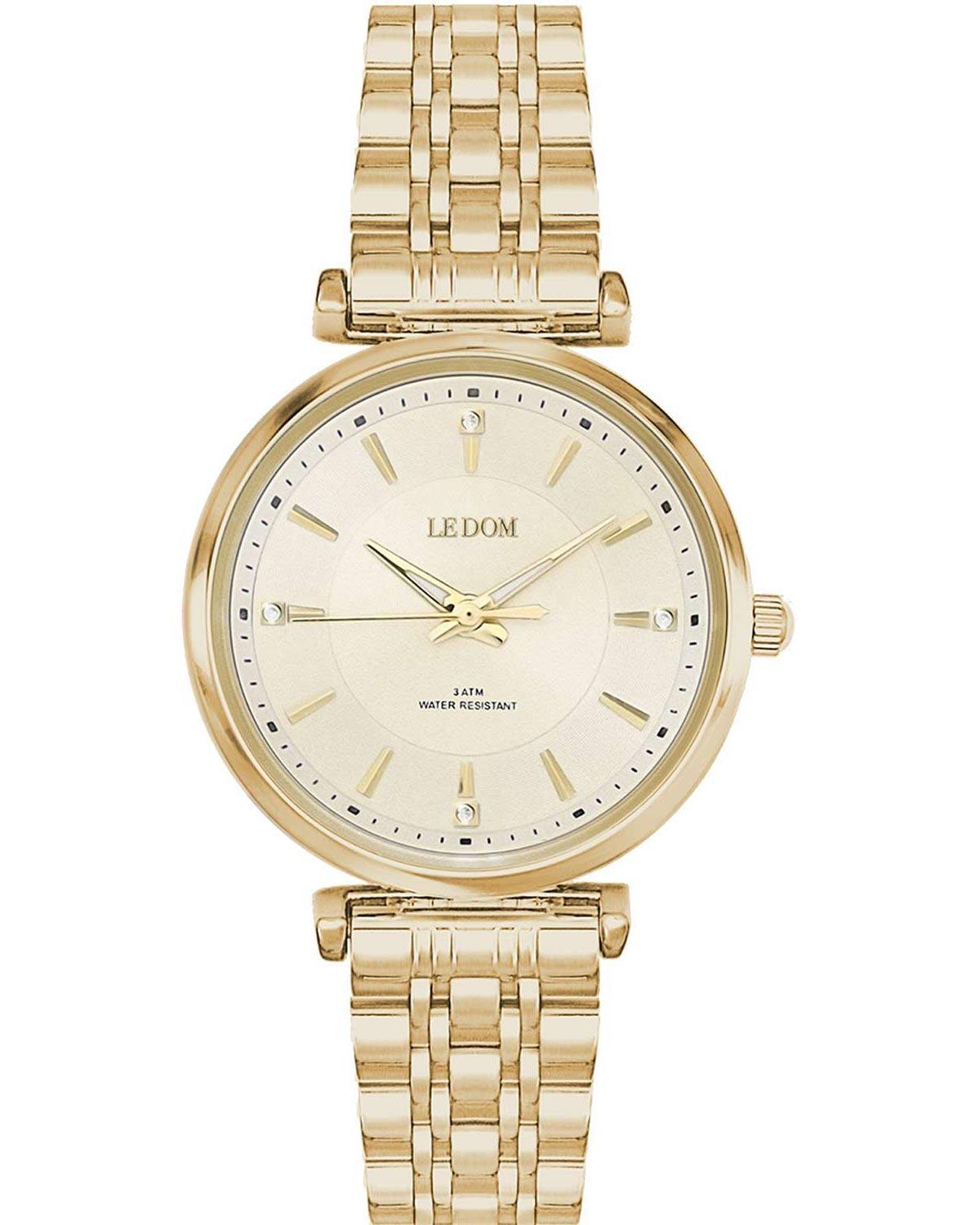  LE DOM Bliss Crystals - LD.1497-3, Gold case with Stainless Steel Bracelet 2025