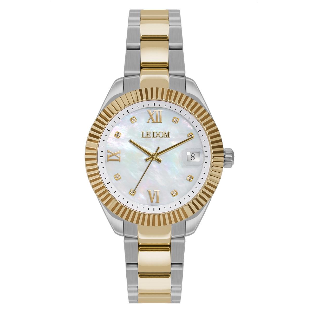 Le Dom LE DOM Harmony Crystals - LD.1502-2, Silver case with Stainless Steel Bracelet