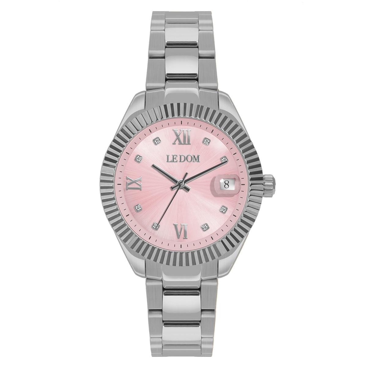 Le Dom LE DOM Harmony Crystals - LD.1502-4, Silver case with Stainless Steel Bracelet