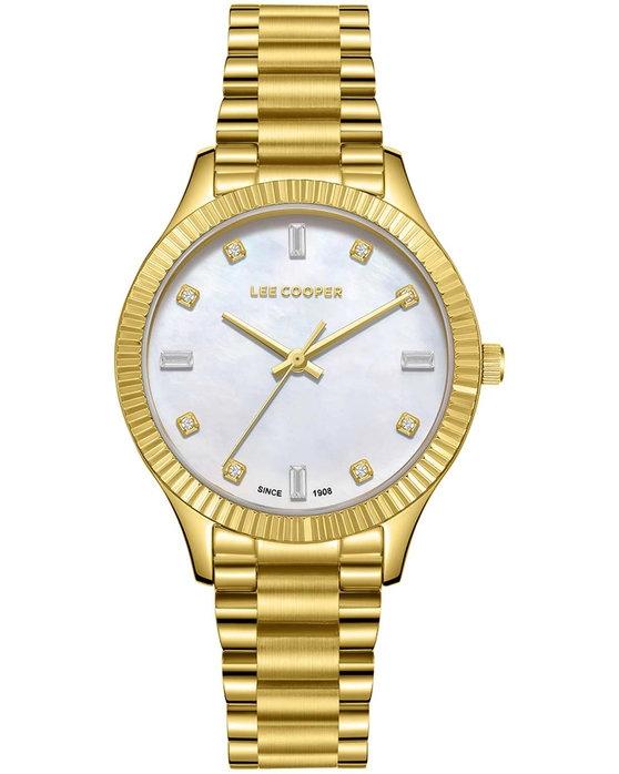  LEE COOPER Crystals - LC08079.120, Gold case with Metal Bracelet 2025