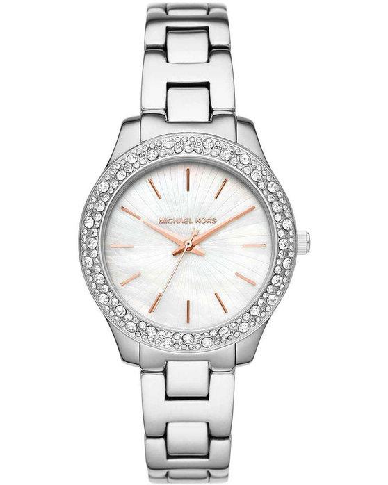  MICHAEL KORS Liliane Crystals - MK4556, Silver case with Stainless Steel Bracelet 2025