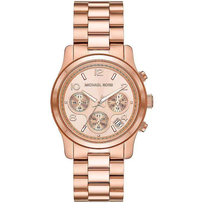  MICHAEL KORS Runway Chronograph - MK7324 Rose Gold case with Stainless Steel Bracelet 2025