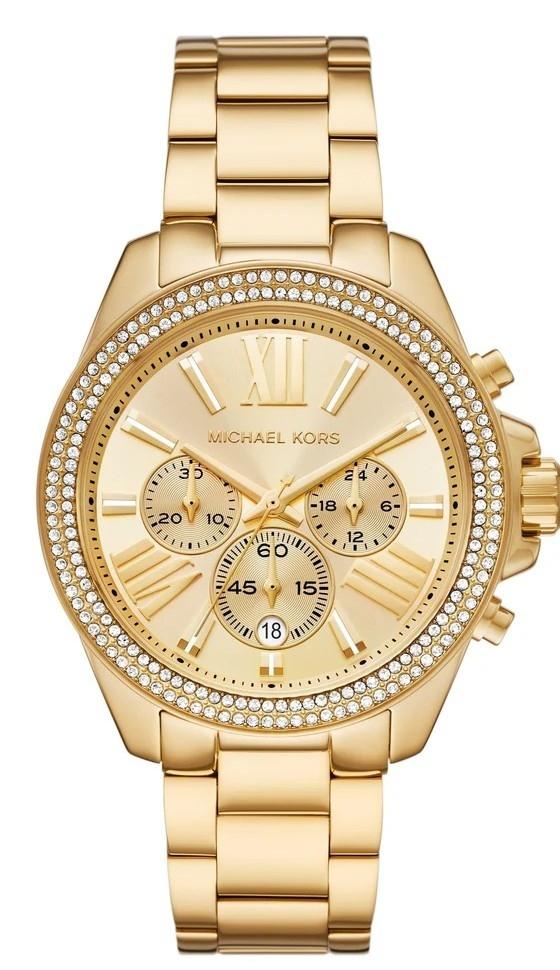  MICHAEL KORS Wren Chronograph - MK7428, Gold case with Stainless Steel Bracelet 2025