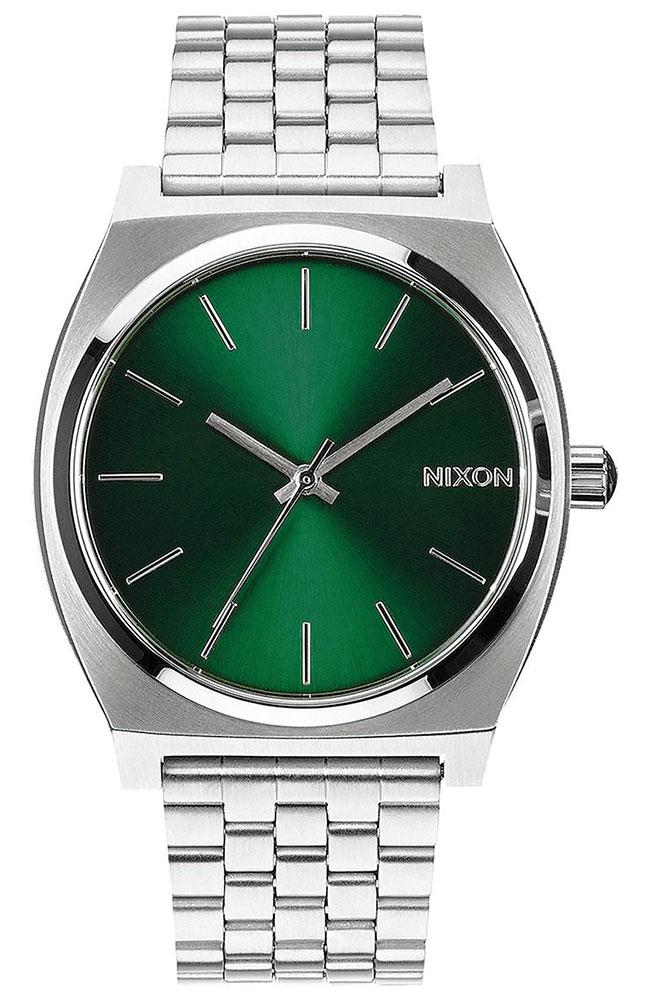 Nixon NIXON Time Teller - A045-1696-00 , Silver case with Stainless Steel Bracelet