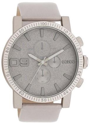 Oozoo OOZOO Timepieces - C11311, Grey case with Grey Leather Strap