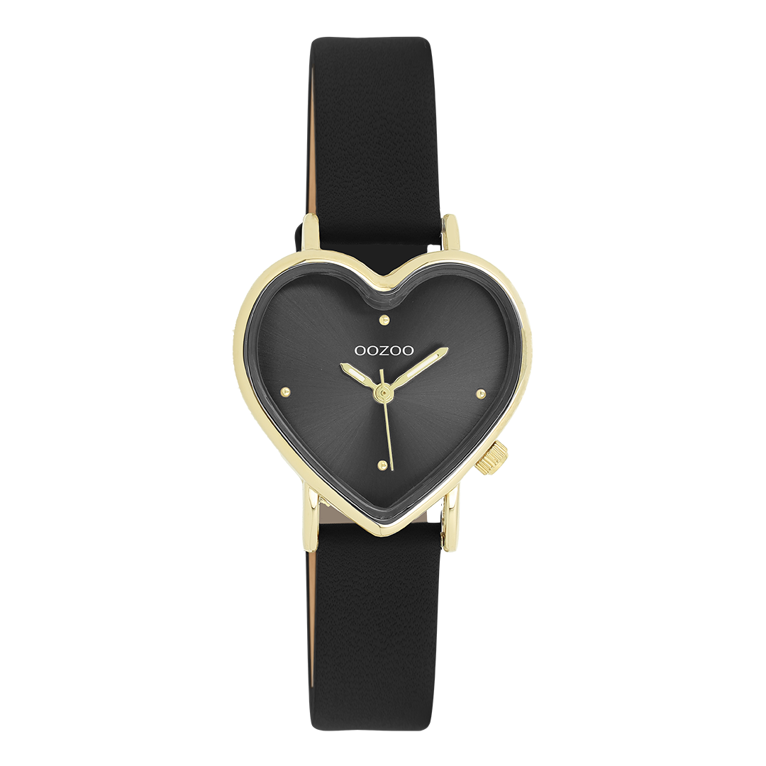  OOZOO Timepieces - C11452, Gold case with Black Leather Strap 2025
