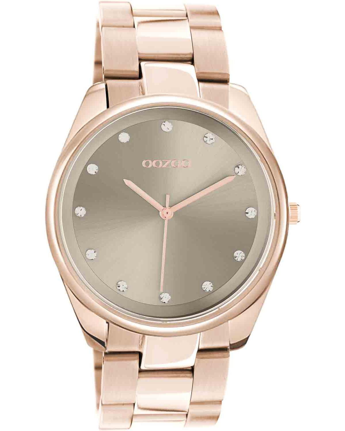  OOZOO Timepieces Crystals - C10963, Rose Gold case with Stainless Steel Bracelet 2025