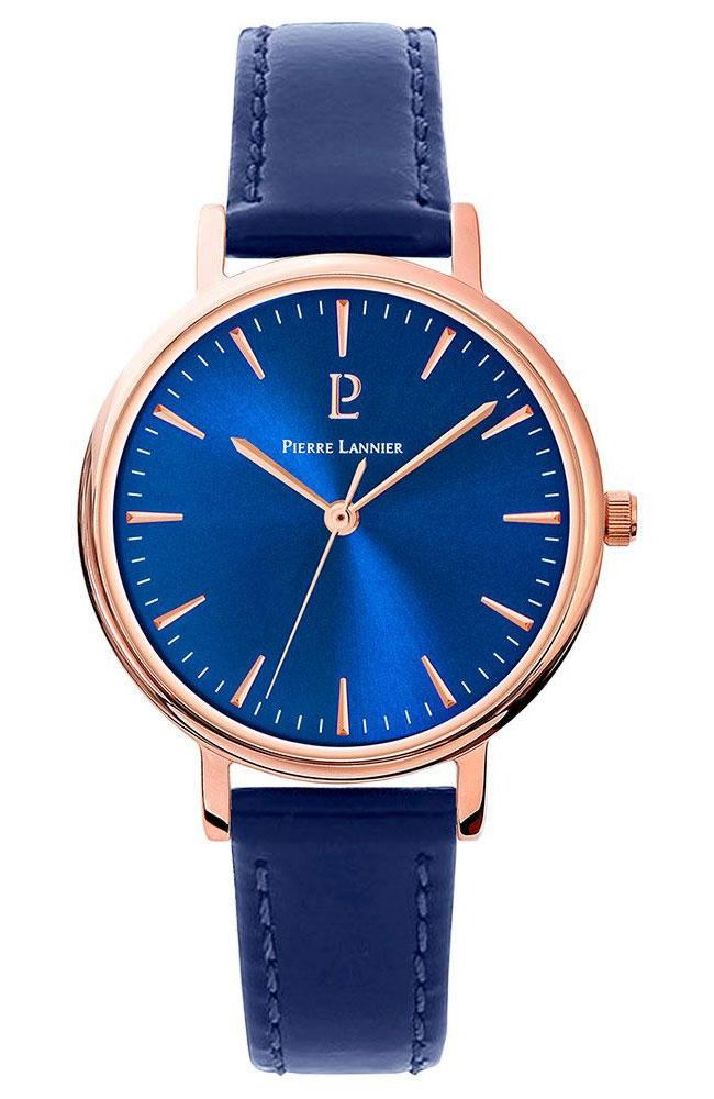  PIERRE LANNIER Ladies - 092L966 Rose Gold case with Blue Leather strap 2025