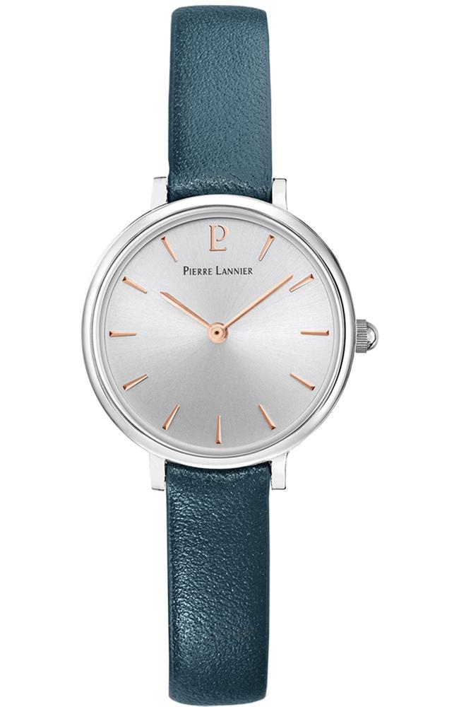  PIERRE LANNIER Nova - 013N626, Silver case with Blue Leather strap 2025