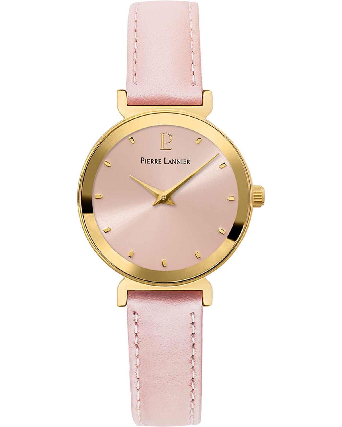  PIERRE LANNIER Pure - 035R555, Gold case with Pink Leather strap 2025