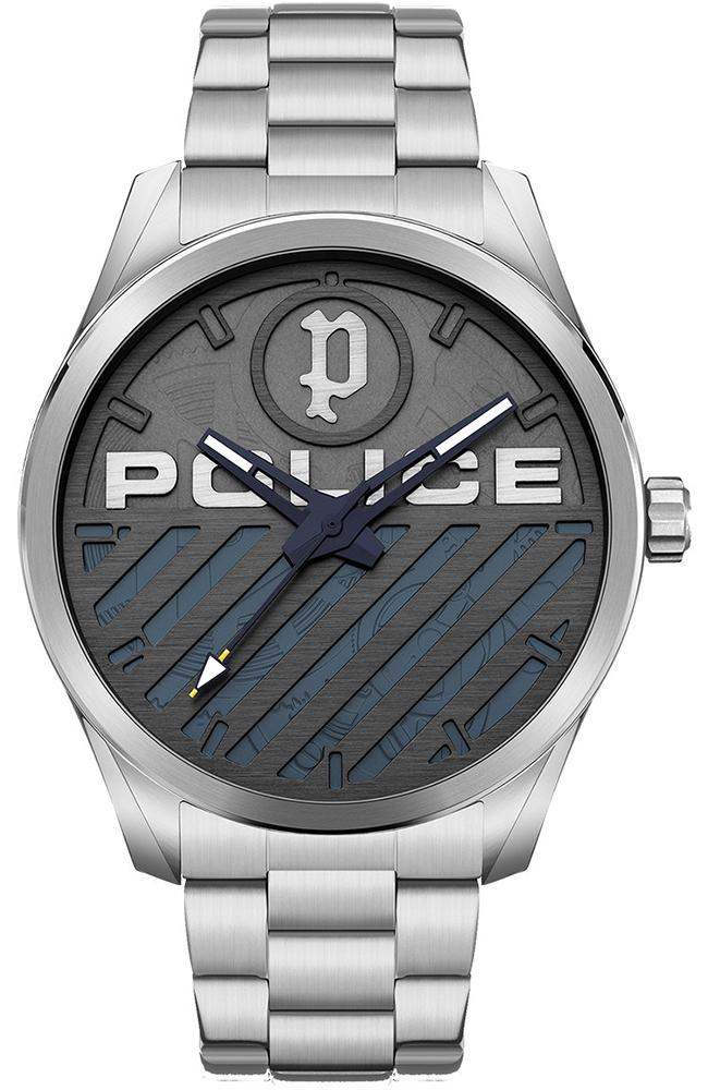 Police POLICE Grille - PEWJG2121404, Silver case with Stainless Steel Bracelet