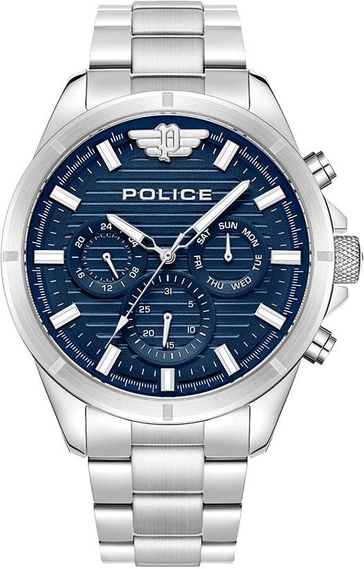 Police POLICE Malawi - PEWJK2227804, Silver case with Stainless Steel Bracelet