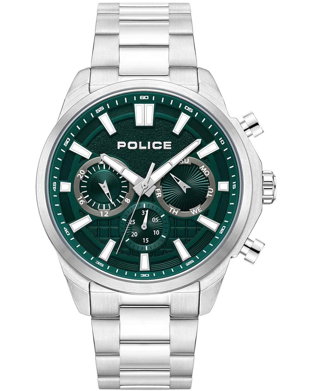Police POLICE Rangy - PEWJK0021002, Silver case with Stainless Steel Bracelet