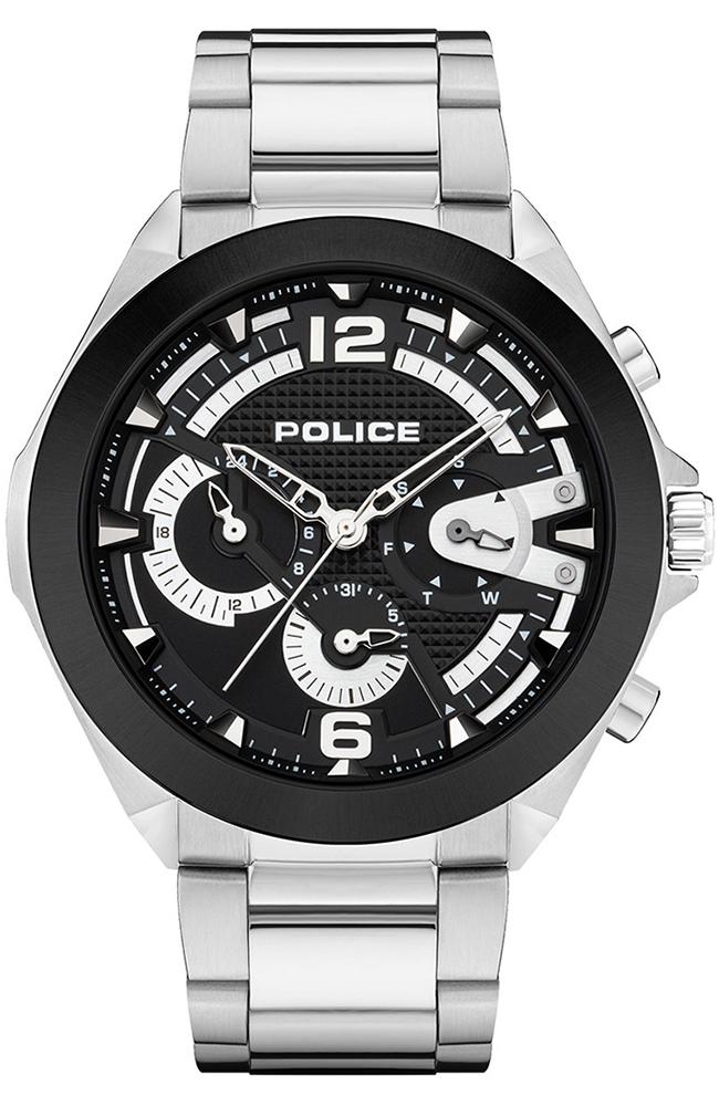 Police POLICE Zenith Multifunction - PEWJK2108741, Silver case with Stainless Steel Bracelet