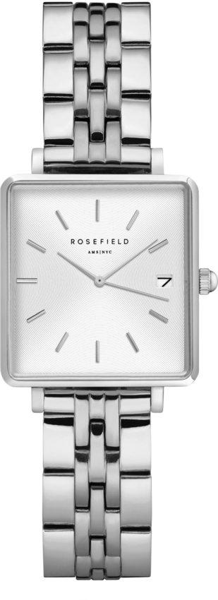  ROSEFIELD The Mini Boxy - QMWSS-Q020 Silver case with Stainless Steel Bracelet 2025