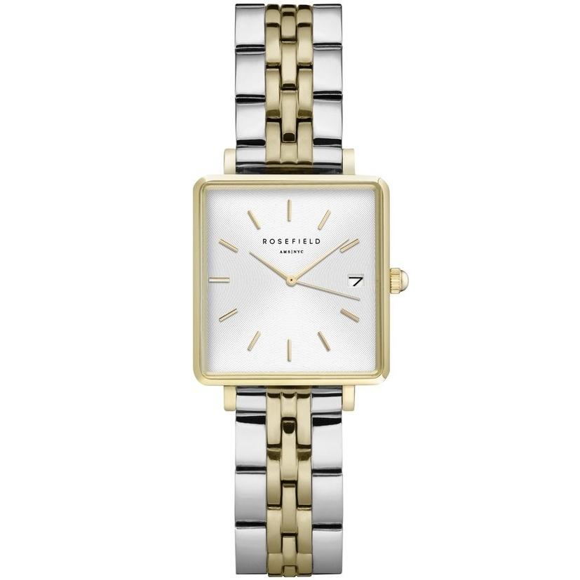  ROSEFIELD The Mini Boxy - QMWSSG-Q023 Gold case with Stainless Steel Bracelet 2025