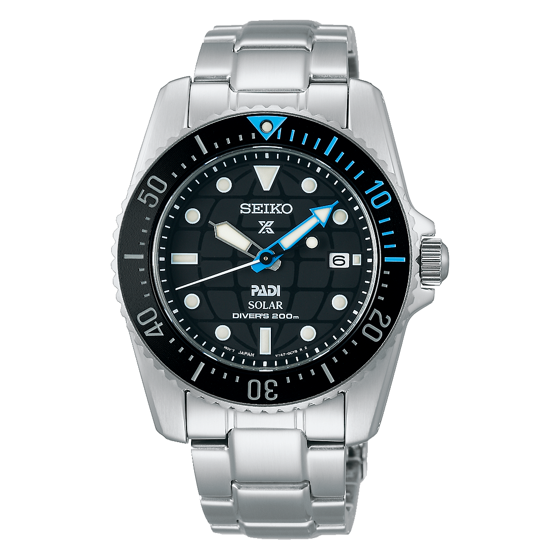Seiko SEIKO Prospex Special Edition Compact Solar Scuba Diver - SNE575P1 Silver case with Stainless Steel Bracelet