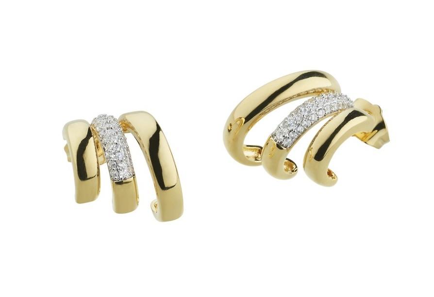  SOVRANI Σκουλαρίκια από ανοξείδωτο ατσάλι Gold J10963 2025
