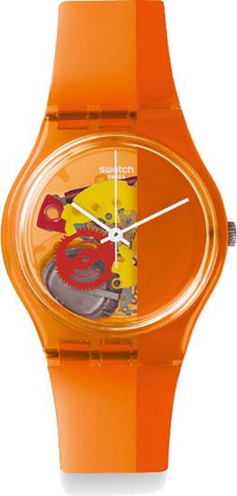 Swatch SWATCH Bloody Orange - GO116, Orange case with Orange Rubber Strap