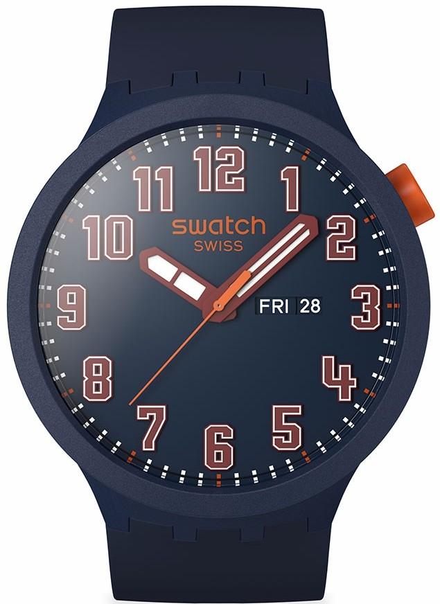 Swatch SWATCH Essentially Confident - SB01S700, Blue case with Blue Rubber Strap