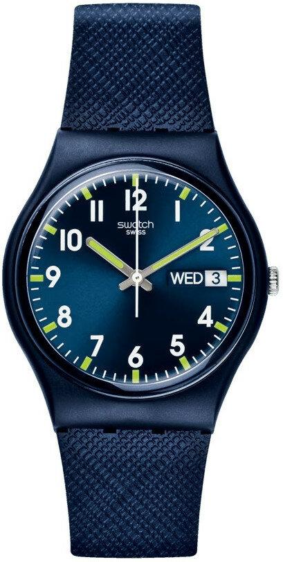 SWATCH Sir Blue - SO28N702, Blue case with Blue Rubber Strap