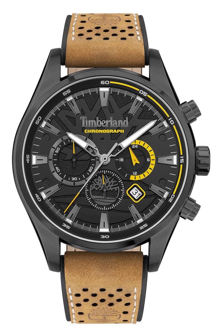 Timberland TIMBERLAND ALDRIDGE - TDWGC2102401, Grey case with Brown Leather strap