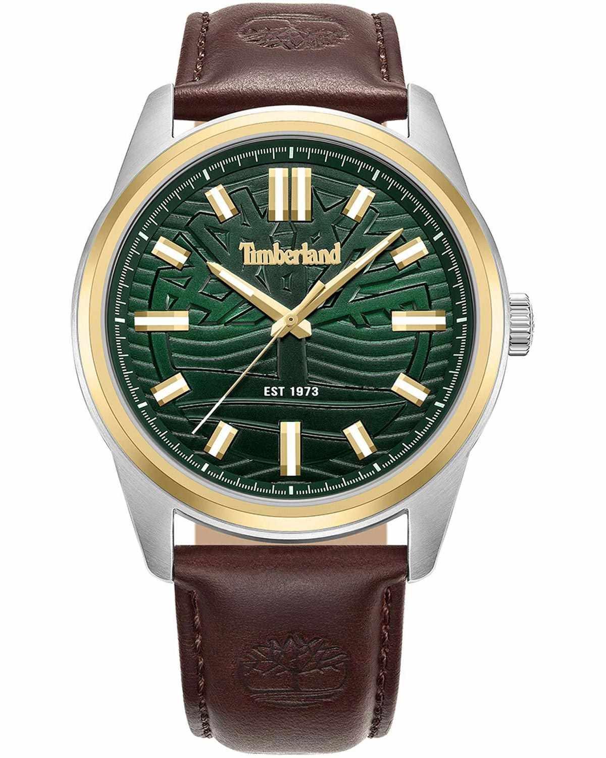 Timberland TIMBERLAND NORTHBRIDGE - TDWGB0041206, Silver case with Brown Leather Strap