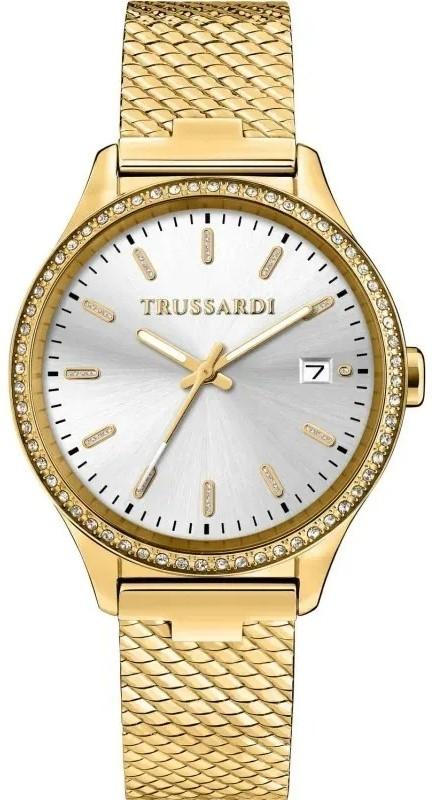  TRUSSARDI City Life Crystals - R2453170504, Gold case with Stainless Steel Bracelet 2025