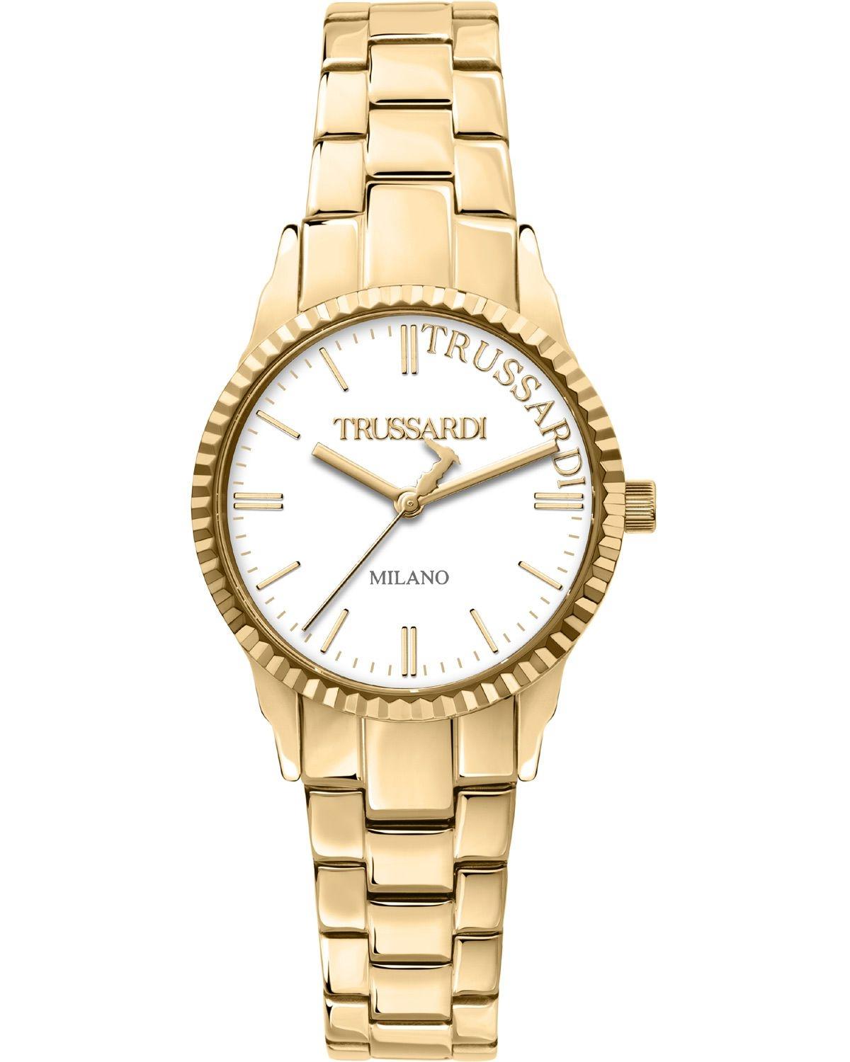 Trussardi TRUSSARDI T-Bent - R2453144504, Gold case with Stainless Steel Bracelet