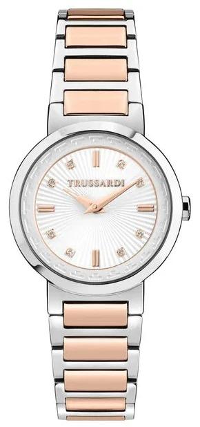 TRUSSARDI T- Bridge Crystals - R2453171505, Silver case with Stainless Steel Bracelet φωτογραφία