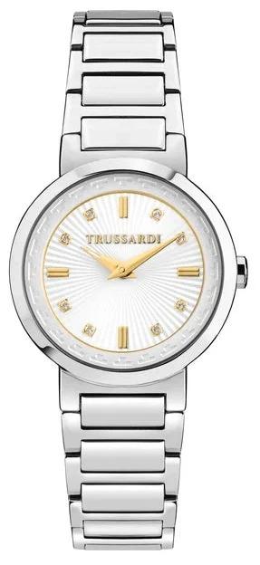  TRUSSARDI T- Bridge Crystals - R2453171506, Silver case with Stainless Steel Bracelet 2025