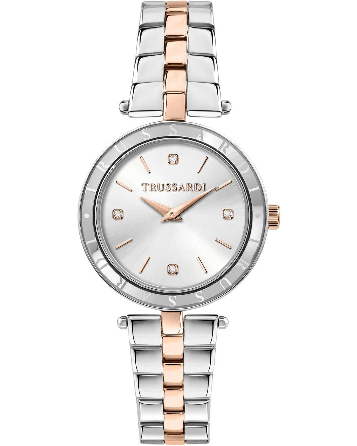 Trussardi TRUSSARDI T-Shiny Crystals - R2453145516, Silver case with Stainless Steel Bracelet