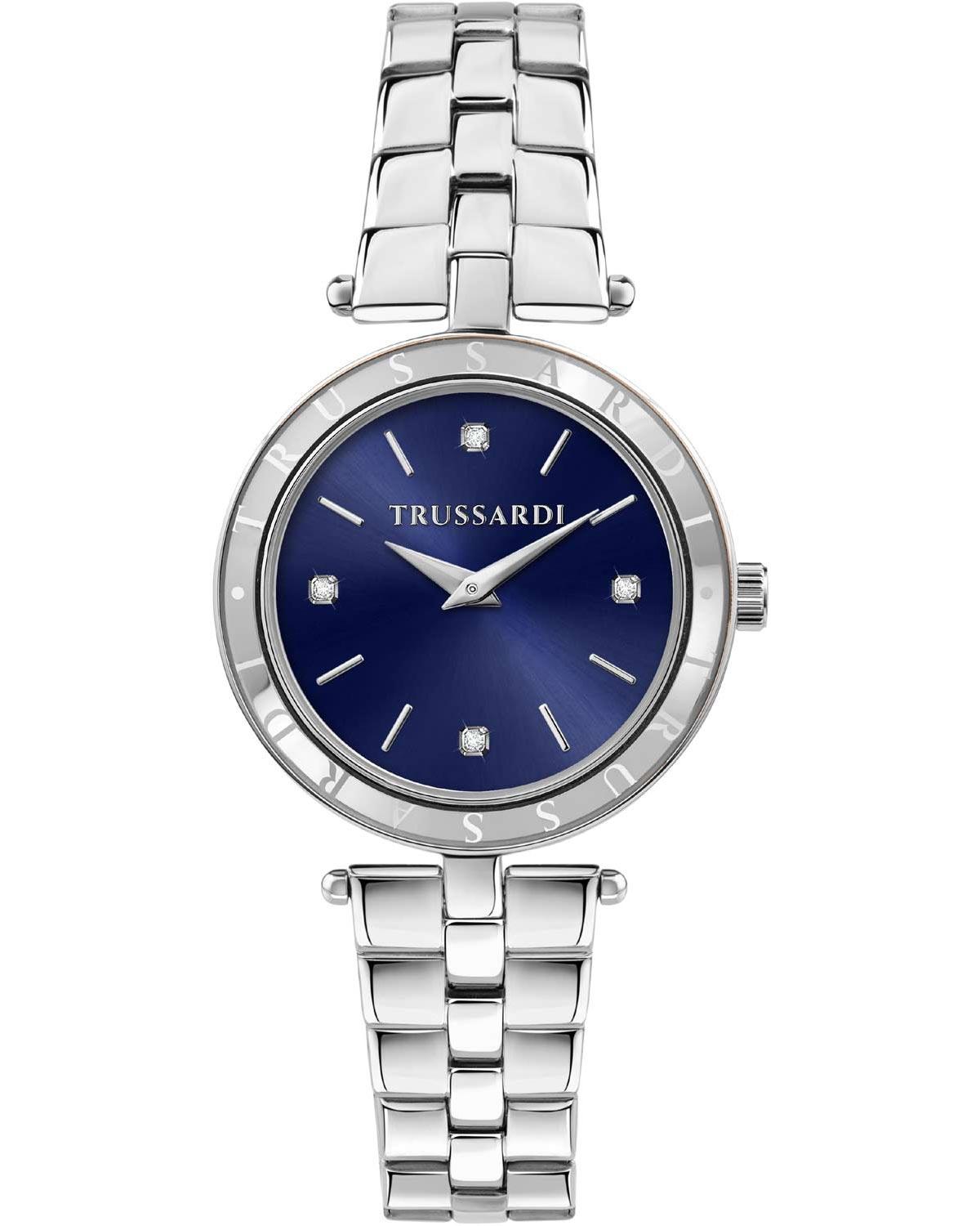 Trussardi TRUSSARDI T-Shiny Crystals - R2453145514, Silver case with Stainless Steel Bracelet