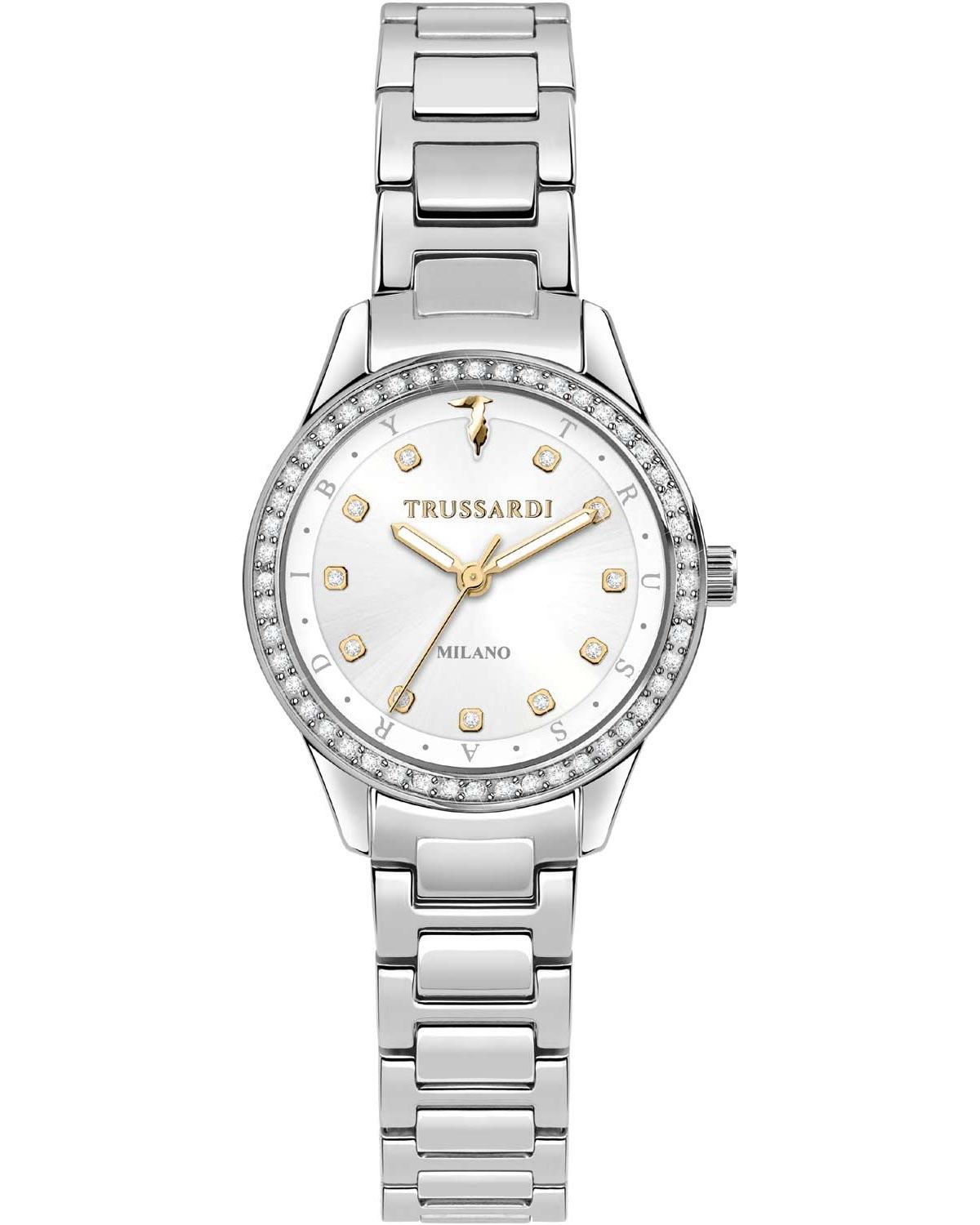 Trussardi TRUSSARDI T-Sky Crystals - R2453151505, Silver case with Stainless Steel Bracelet