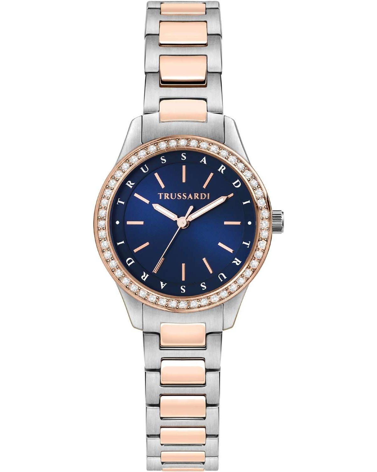 Trussardi TRUSSARDI T-Sky Crystals - R2453151507, Silver case with Stainless Steel Bracelet