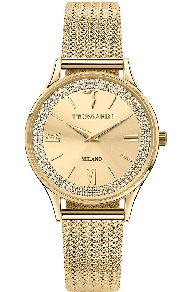  TRUSSARDI T-Star Crystals - R2453152506, Gold case with Stainless Steel Bracelet 2025