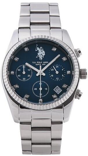  U.S. POLO Amelie Crystals - USP8320BL, Silver case with Stainless Steel Bracelet 2025